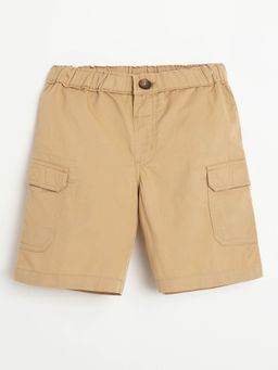 Campana - Boys Cotton Cargo Shorts - Beige