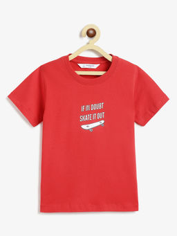Campana - Boys Daniel Short Sleeves Cotton T-Shirt Red
