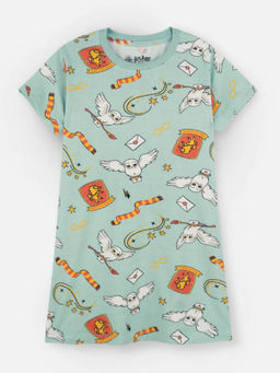 Napchief - Girls Harry Potter Magic Pattern Dress