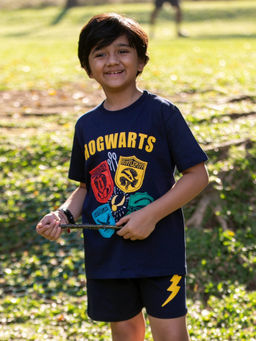 Napchief - Harry Potter Hogwarts House T-Shirt With Shorts (Set of 2)