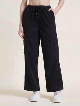 Beatnik - Jet Black Cargo Trousers For Women
