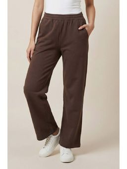 Beatnik - Brown Flared Pants Regular Trousers For Women
