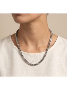 Salty Alpha - Silver Double Row Cuban Necklace