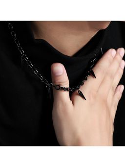 Salty Alpha - Black Rogue Spike Chain Necklace