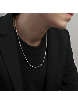 Salty Alpha - Silver Lucien Snake Chain Necklace