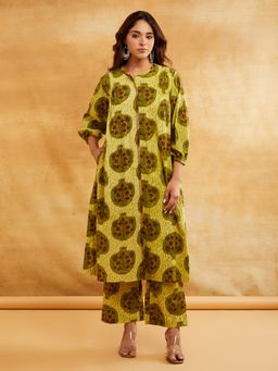 Shri Sanyogini - Womens Yellow Kurta with Palazzo