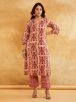 Shri Sanyogini - Womens Pink Kurta with Pant