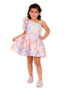 Kiddorama - Flower Pink Crepe Dress