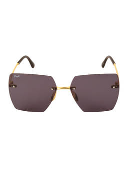 Floyd - Golden Frame Black Lense Fashion Sunglasses (18004_Gld_Blk)