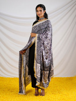 Teejh - Raat - Rani Mirror Printed Dupatta