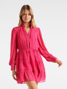 Forever New - Pink Tilly Trim Insert Mini Dress (Set of 2)