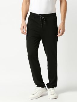 Dragon Hill - Black Tencel Lycra Track Pants