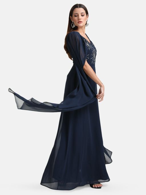 janhvi kapoor blue dress Janhvi Kapoor dresses in a shimmering blue gown and translucent gloves, channels her inner Disney Princess : Bollywood News
