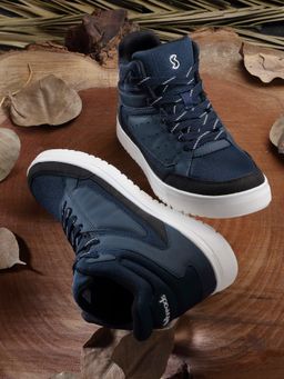 SOLETHREADS - Pinnacle Navy Solid Men Sneakers