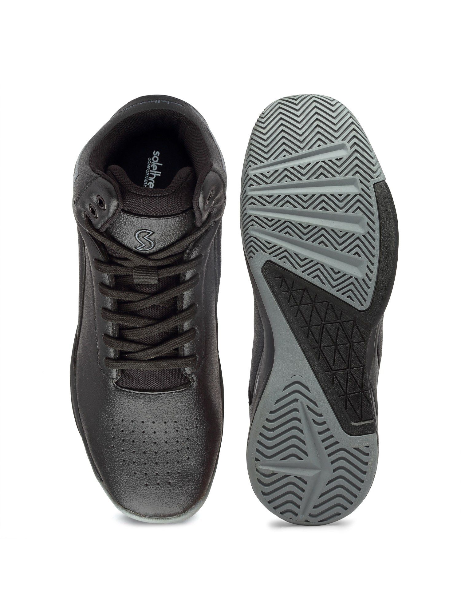 Buy SOLETHREADS Rider Black Solid Men Sneakers Online