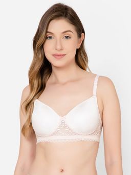 Clovia - Padded Non-Wired Full Cup Multiway T-Shirt Bra In White