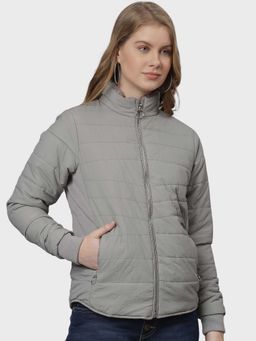 Campus Sutra - Grey Solid Jacket