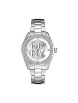 DKNY - Chambers Midi Analog Silver Round Dial Womens Watch - DK1L016M0045