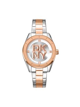 DKNY - Chambers Midi Analog Silver Round Dial Womens Watch - DK1L016M0105