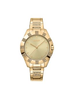 DKNY - Park Ave Glitz Analog Champagne Round Dial Womens Watch - DK1L019M0035