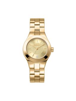 DKNY - Parsons Midi Analog Champagne Round Dial Womens Watch - DK1L026M0035