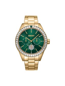 DKNY - Nolita Multi Glitz Multifunction Green Round Dial Womens Watch - DK1L027M0055