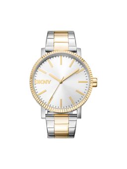 DKNY - Soho Maxi Analog Silver Round Dial Womens Watch - DK1L034M0075