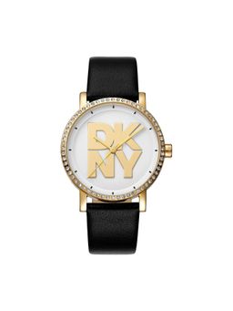 DKNY - Soho Logo Analog Silver Round Dial Womens Watch - DK1L035L0025