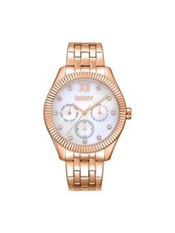 DKNY - Everyday Multifunction White Round Dial Womens Watch - DK1L128M0075