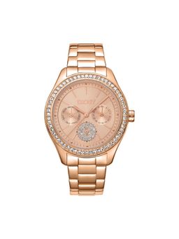 DKNY - Evening Multifunction Rose Gold Round Dial Womens Watch - DK1L129M0065