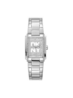 DKNY - Logo Analog Silver Rectangle Dial Womens Watch - DK1L140M0015