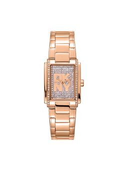 DKNY - Logo Analog Silver Rectangle Dial Womens Watch - DK1L140M0035