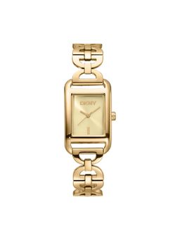 DKNY - DK1L142 Analog Gold Rectangle Dial Womens Watch - DK1L142M0235