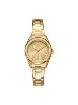 DKNY - DK1L145 Analog Gold Round Dial Womens Watch - DK1L145M0055