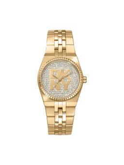 DKNY - DK1L177 Analog Gold Round Dial Womens Watch - DK1L177M0225