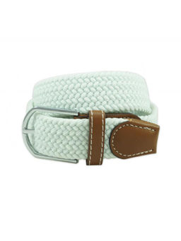 The Tie Hub - Solid-White Elasticated Woven Belt