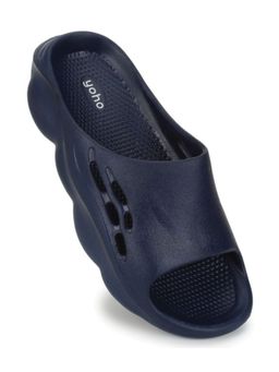 Yoho - Navy Blue Trending Design Anti-Slip Sole Sweat Free Super Flexible Dolphy Eva Sliders