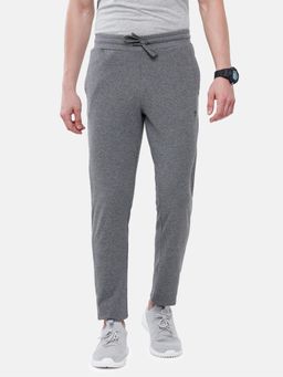 Classic Polo - Men Grey Cotton Blend Solid Straight Track Pant
