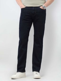 U.S. Polo Assn. Denim Co. - Men Blue Cotton Solid Straight Jeans