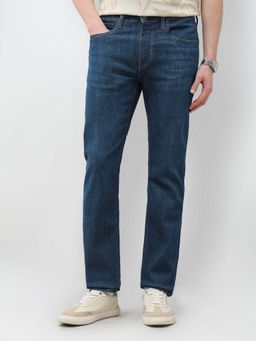 U.S. Polo Assn. Denim Co. - Men Blue Cotton Solid Straight Jeans