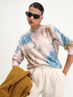 RAREISM - Women Siril Multi-Color Sweater