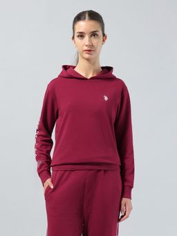 U.S. POLO ASSN. - Purple Regular Fit Hooded Hoodie