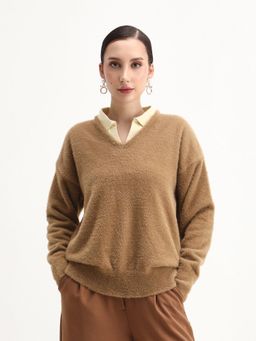 RAREISM - Women Zavi Beige Sweater