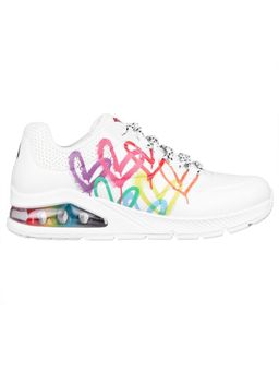 SKECHERS - Uno-Floating Love White Street Sneakers
