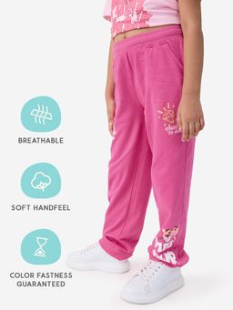 The Souled Store - Official Pink Panther Trouble Girls Cotton Joggers