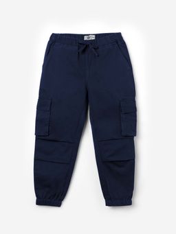 The Souled Store - Originals Solids Estate Navy Blue Boys Joggers