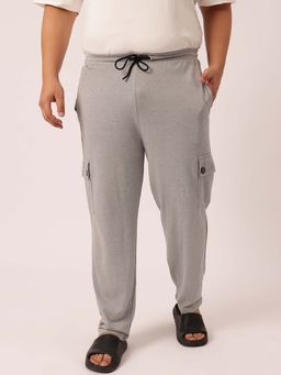 UNSTD - Men Cotton Solid Grey Joggers