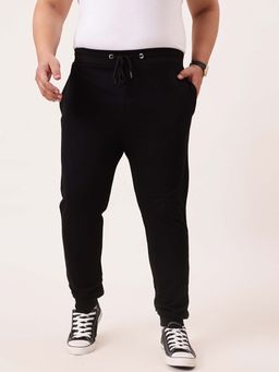 UNSTD - Men Black Cotton Solid Joggers
