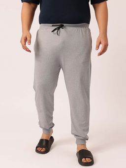 UNSTD - Men Grey Cotton Solid Joggers