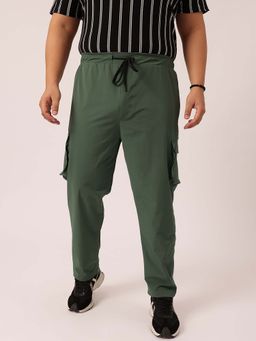 UNSTD - Men Cotton Blue Solid Joggers